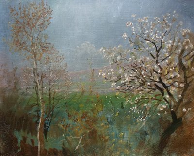 Blossoming Tree by Laszlo Mednyanszky